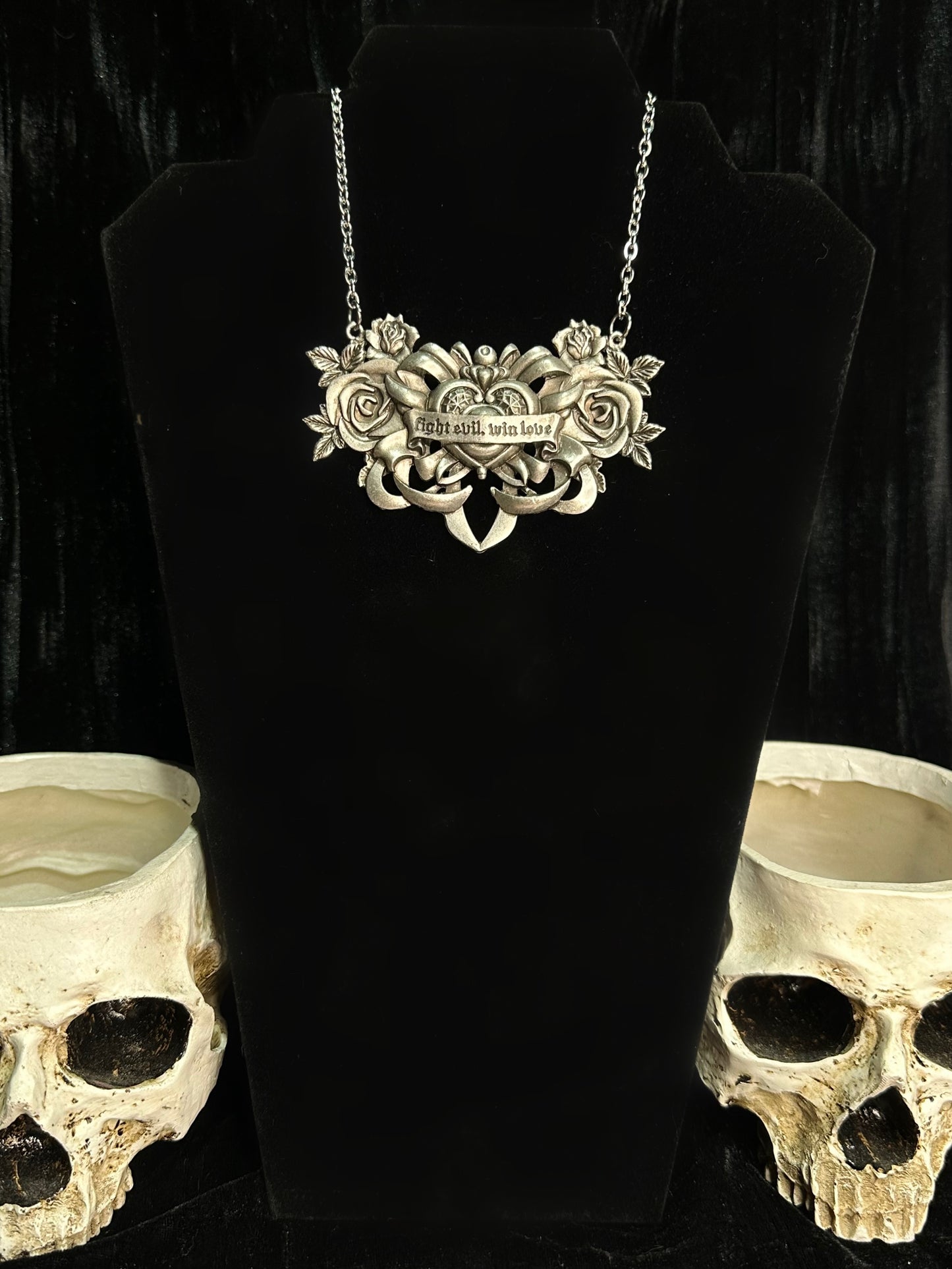 FIGHT EVIL, WIN LOVE - Mother of Hades Tribute Necklace