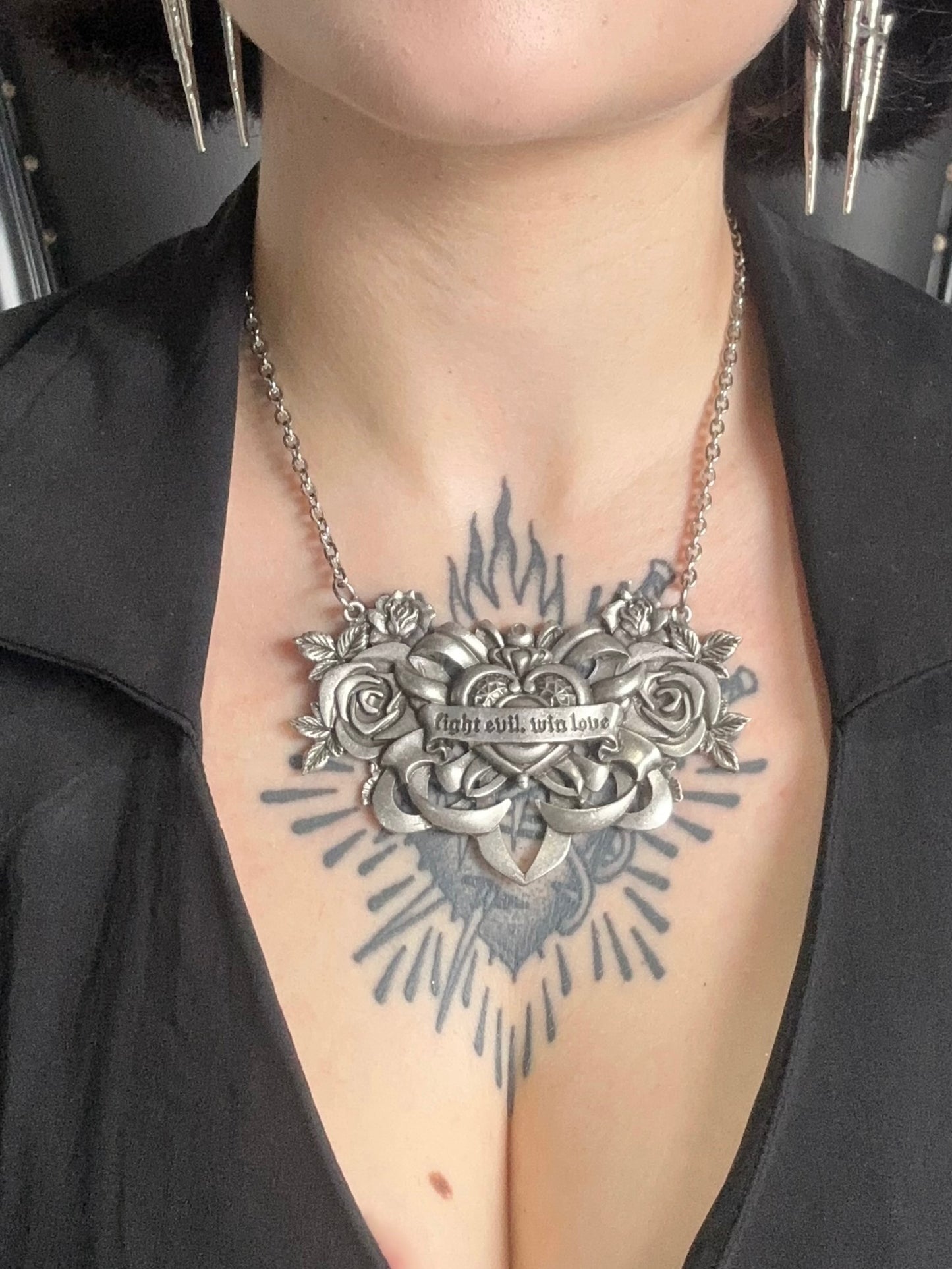 FIGHT EVIL, WIN LOVE - Mother of Hades Tribute Necklace