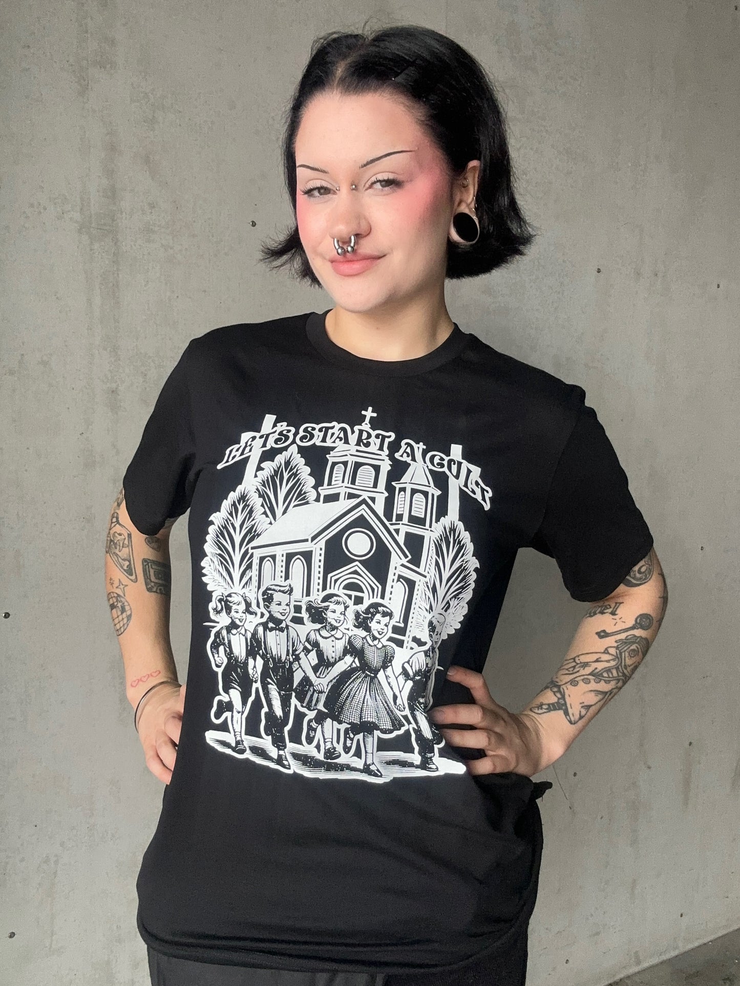 LETS START A CULT - Church Fundraiser T-Shirt (PRE ORDER!)