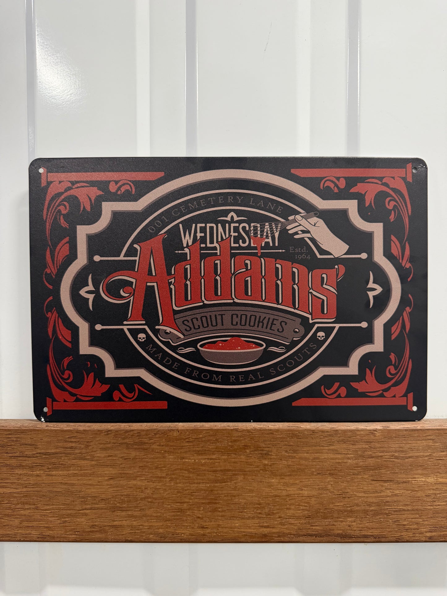 WEDNESDAY’S GIRL SCOUT COOKIES - Tin Sign
