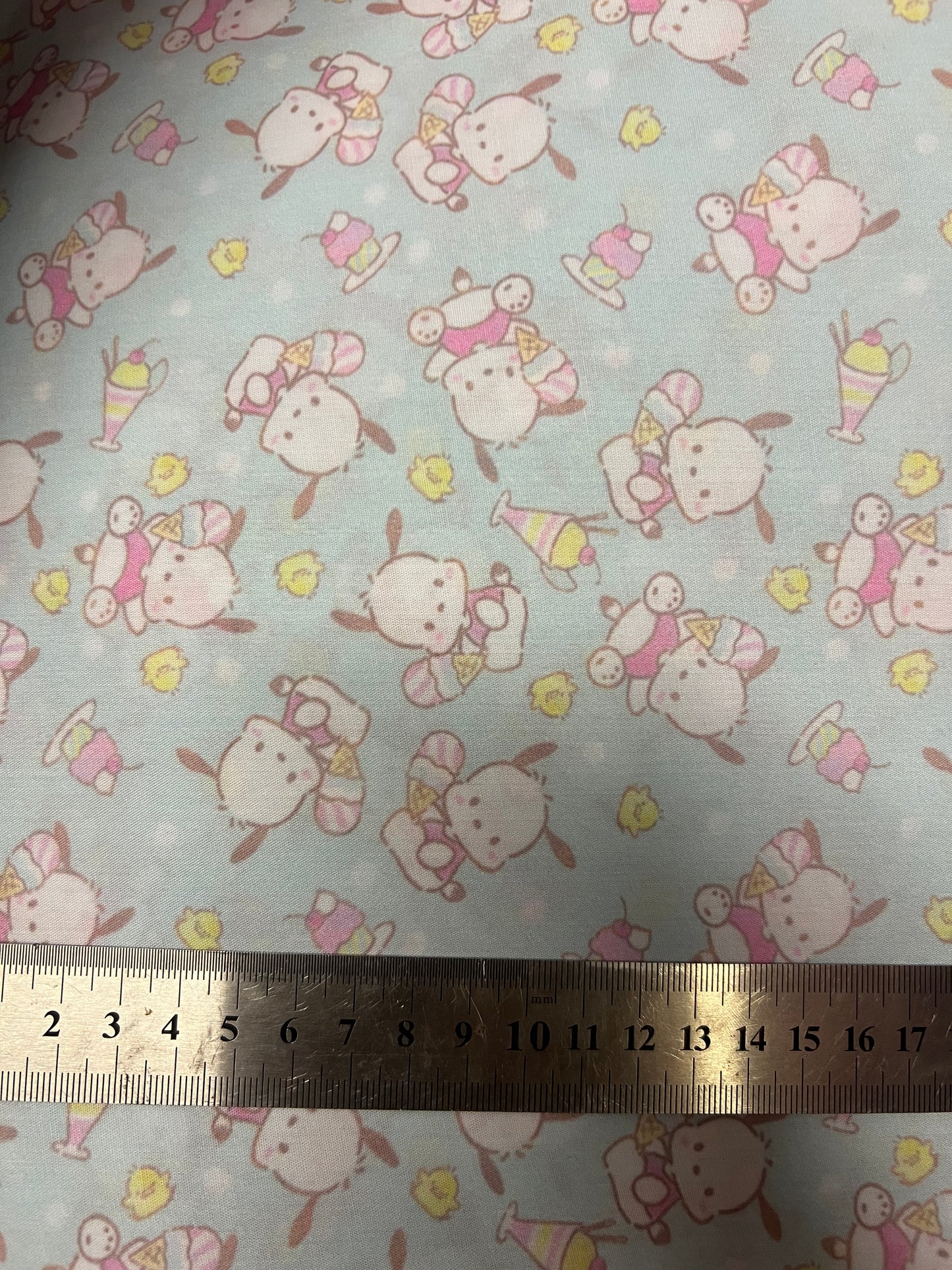PASTEL POCHACCO - Polycotton Fabric from Japan
