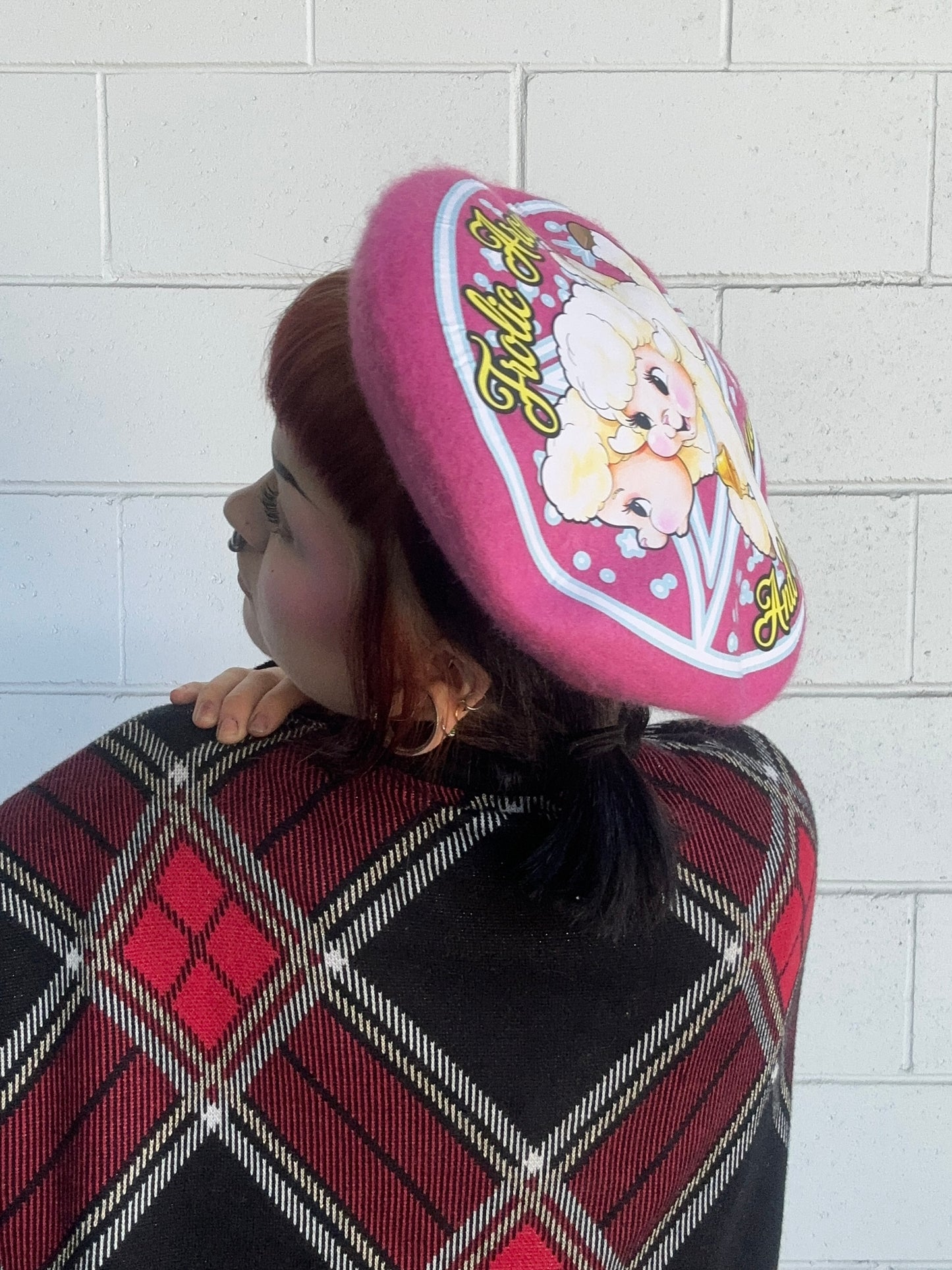FROLIC AROUND BERET - Ray of Sunshine Pink Beret