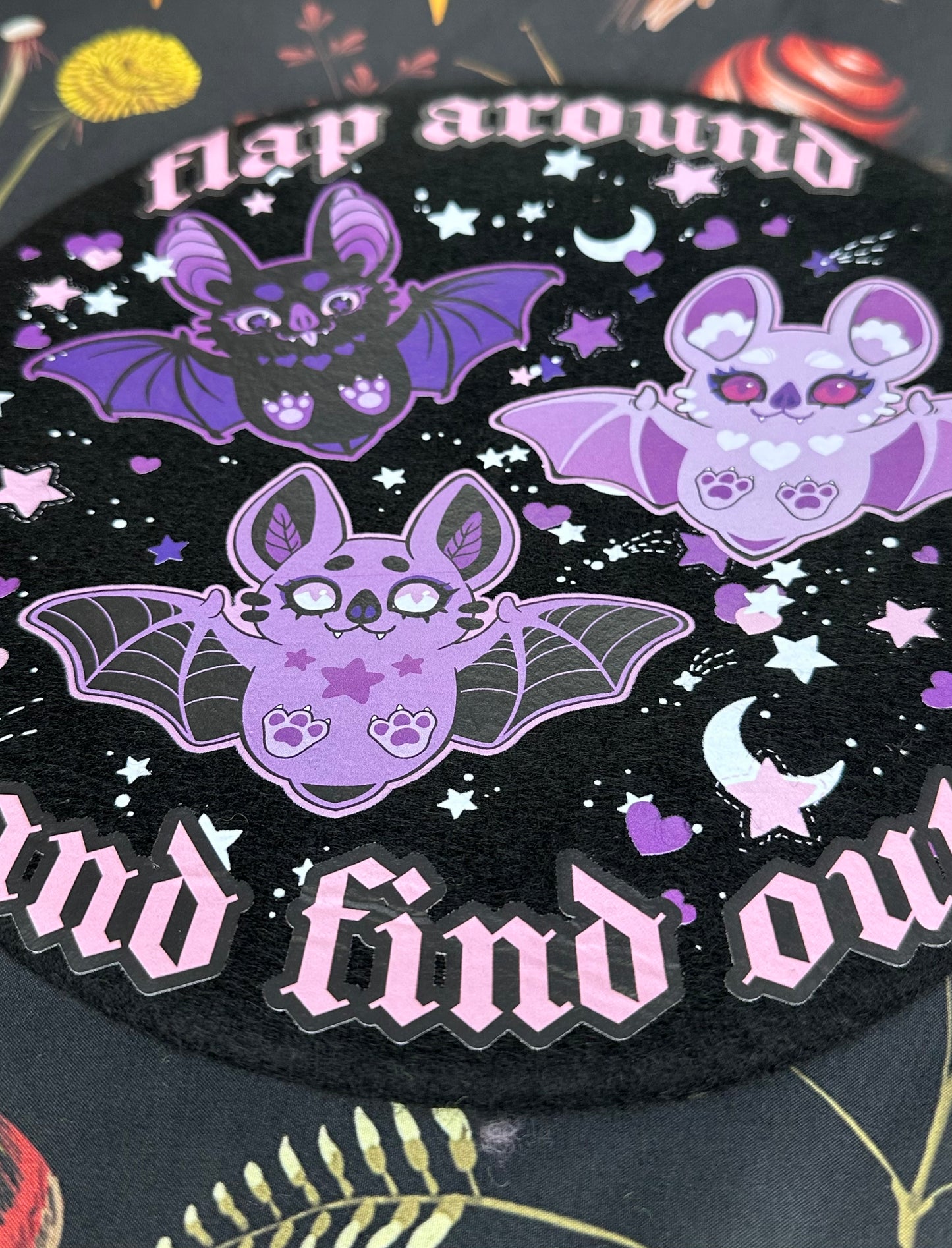 FLAP AROUND BERET - Black Bat Beret