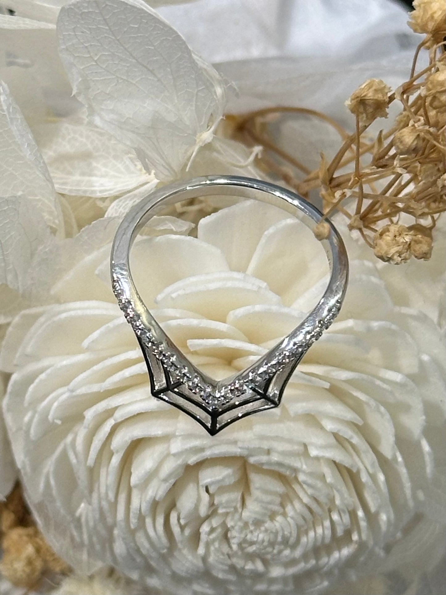 Spinderella - 925 Silver Ring w/ cubic zirconia