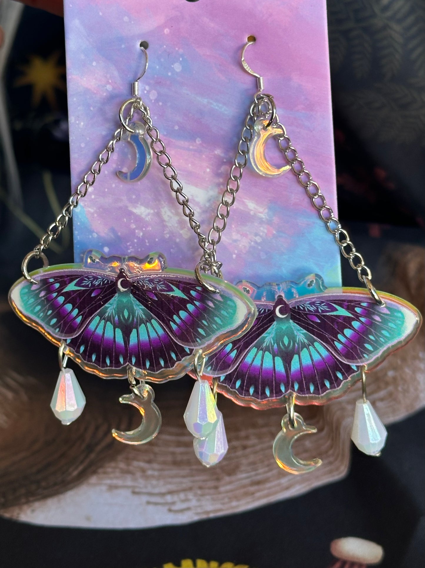 LA BELLA LUNA - Iridescent Dew Drop earrings