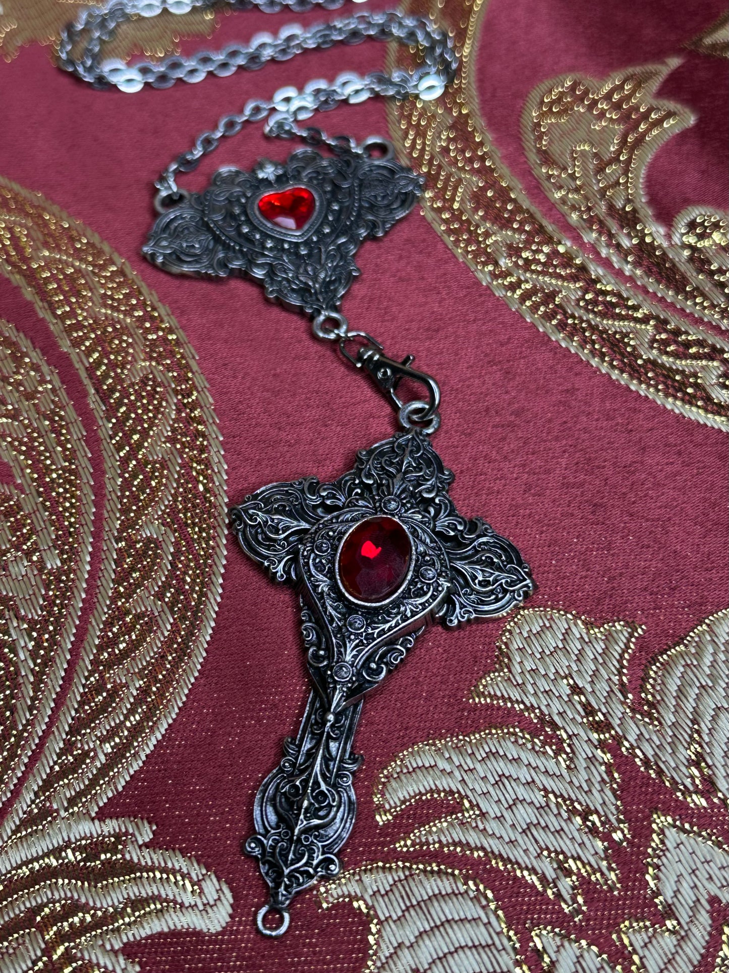 Cross My Heart Reversible Rosary - Mother of Hades Cast Necklace