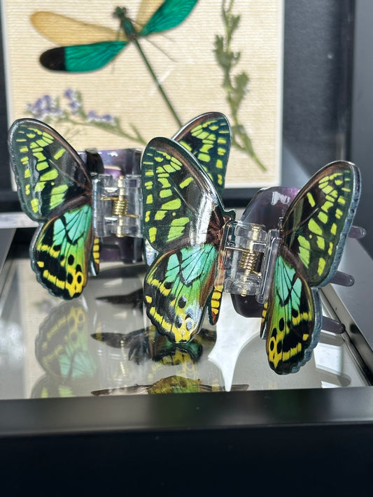 ELECTRIC FERN - Twin Butterfly Hair Clip Set