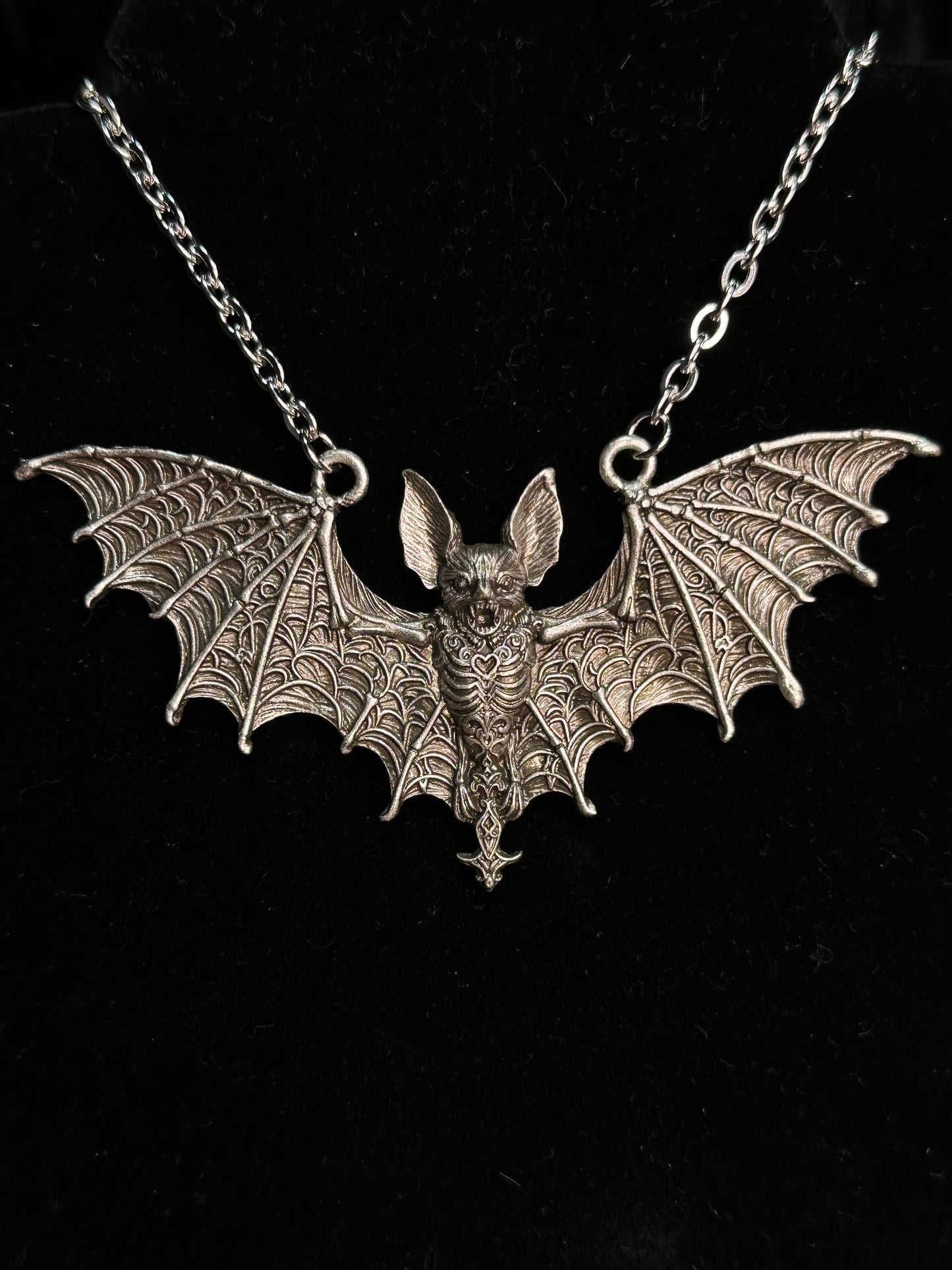SKY PUPPY - Mother of Hades Bat Necklace