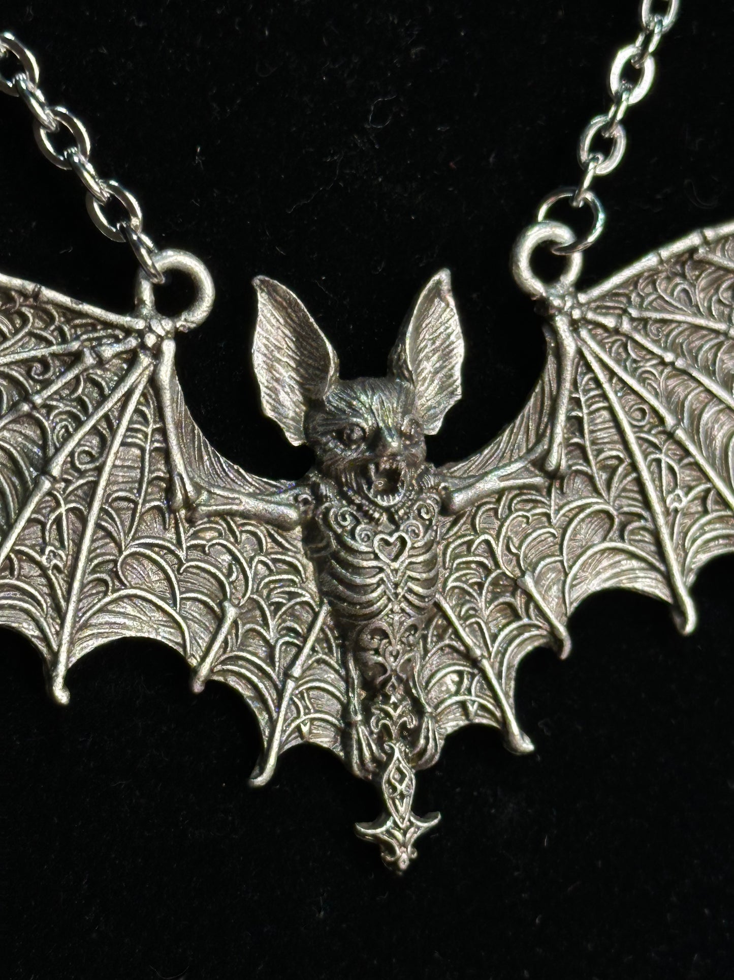 SKY PUPPY - Mother of Hades Bat Necklace
