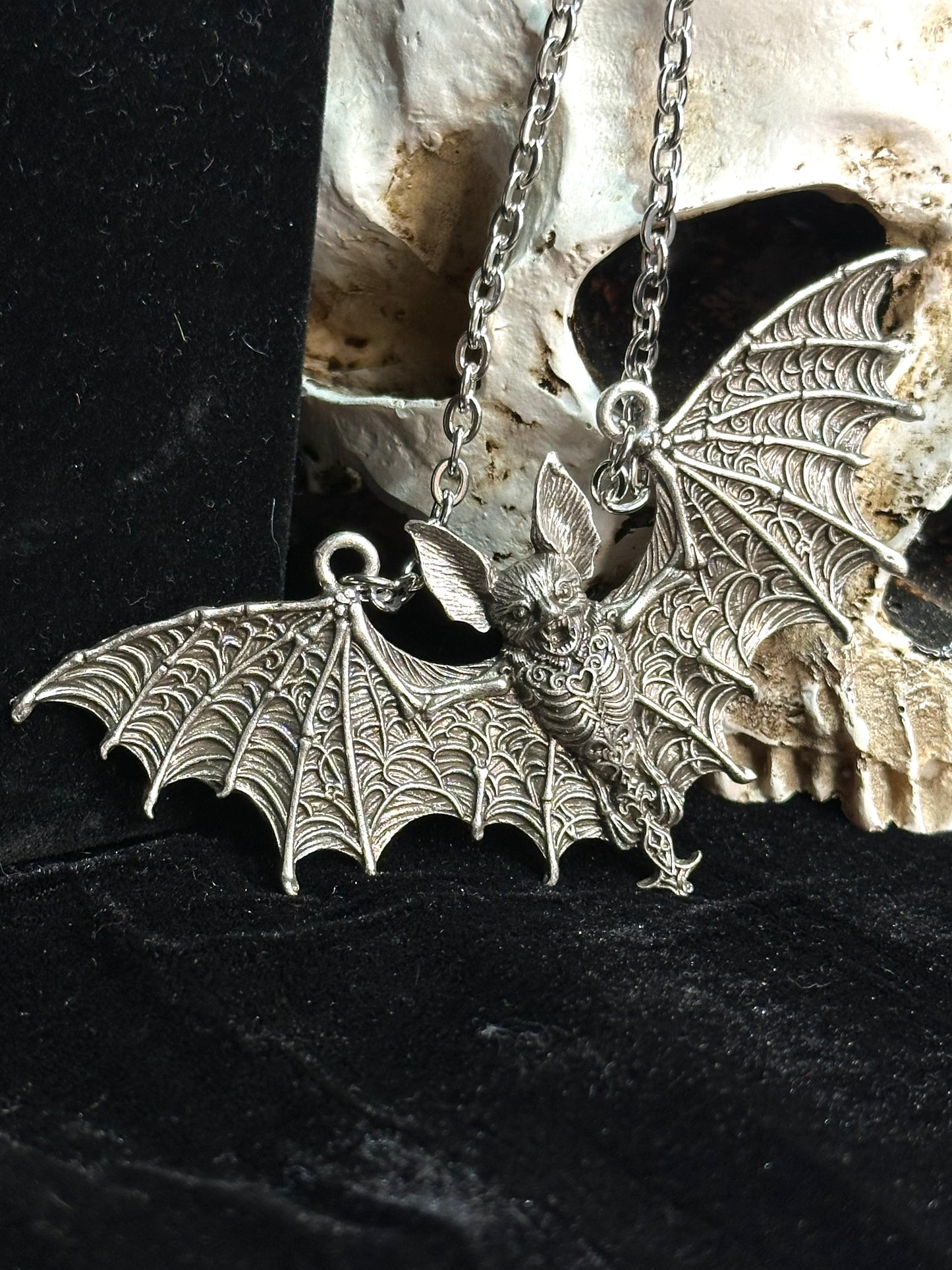 SKY PUPPY - Mother of Hades Bat Necklace