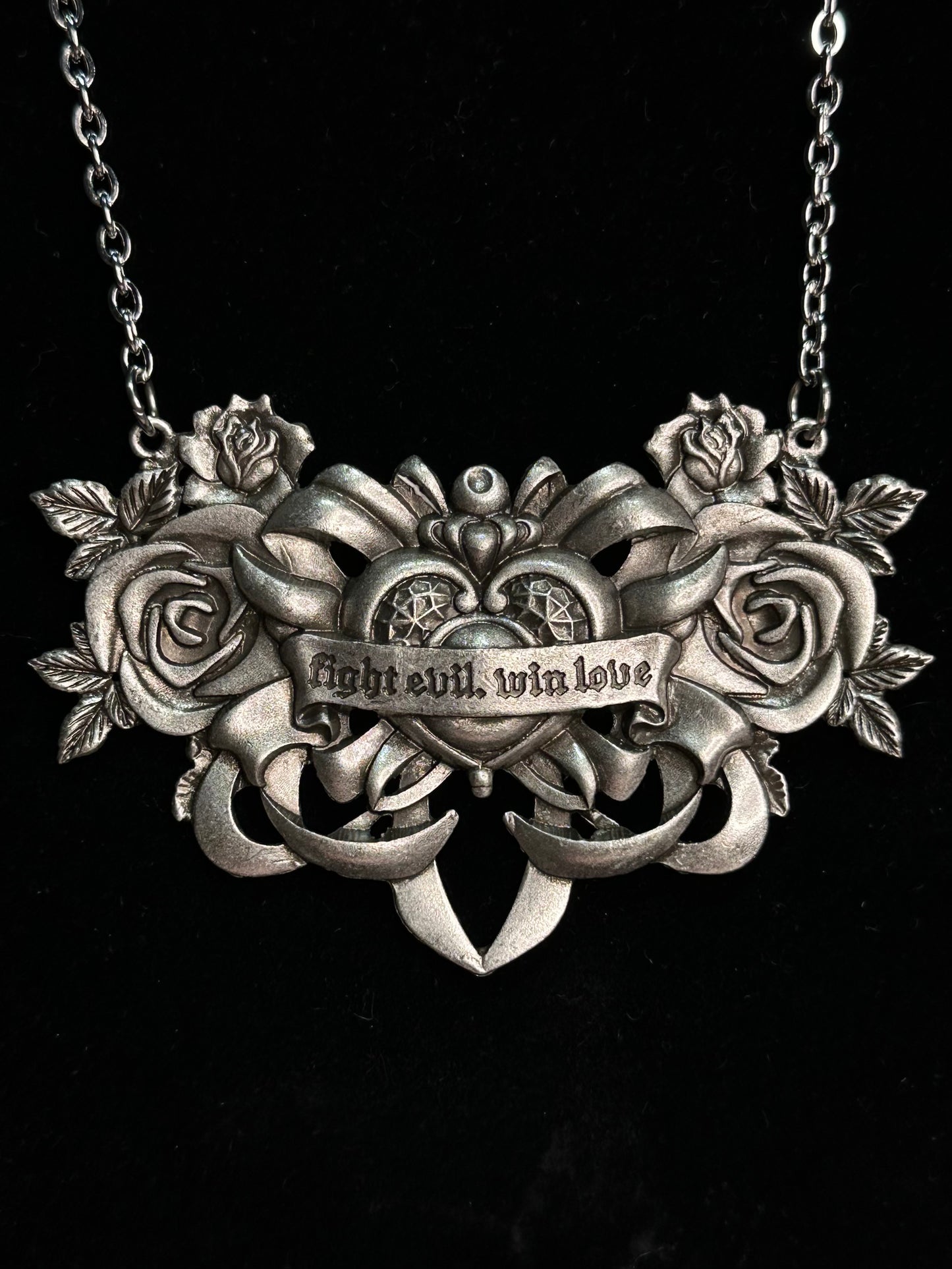 FIGHT EVIL, WIN LOVE - Mother of Hades Tribute Necklace
