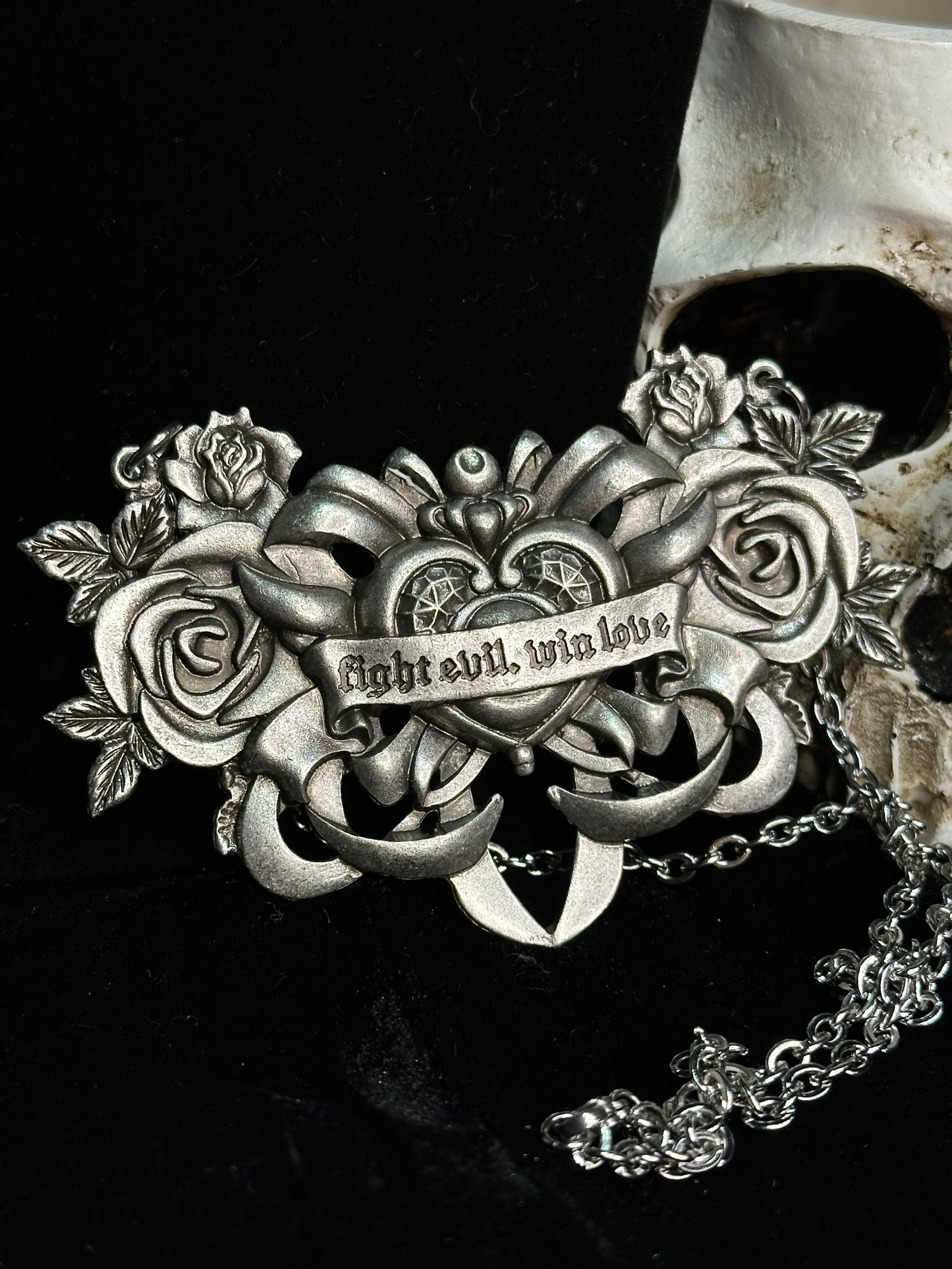 FIGHT EVIL, WIN LOVE - Mother of Hades Tribute Necklace