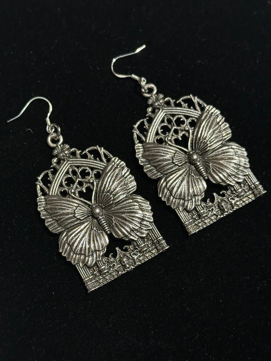 A NEW DAY BLOOMS - Mother of Hades NIGHT GARDEN Earrings