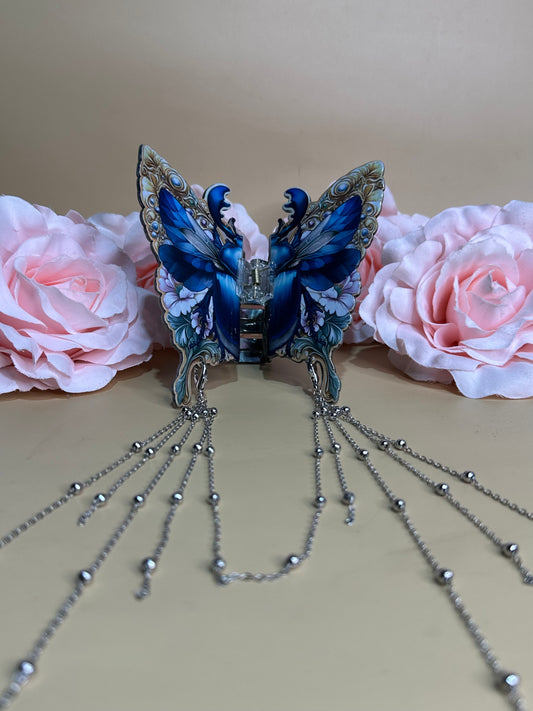 BEETLE BOY - Insect hair clasp with chain