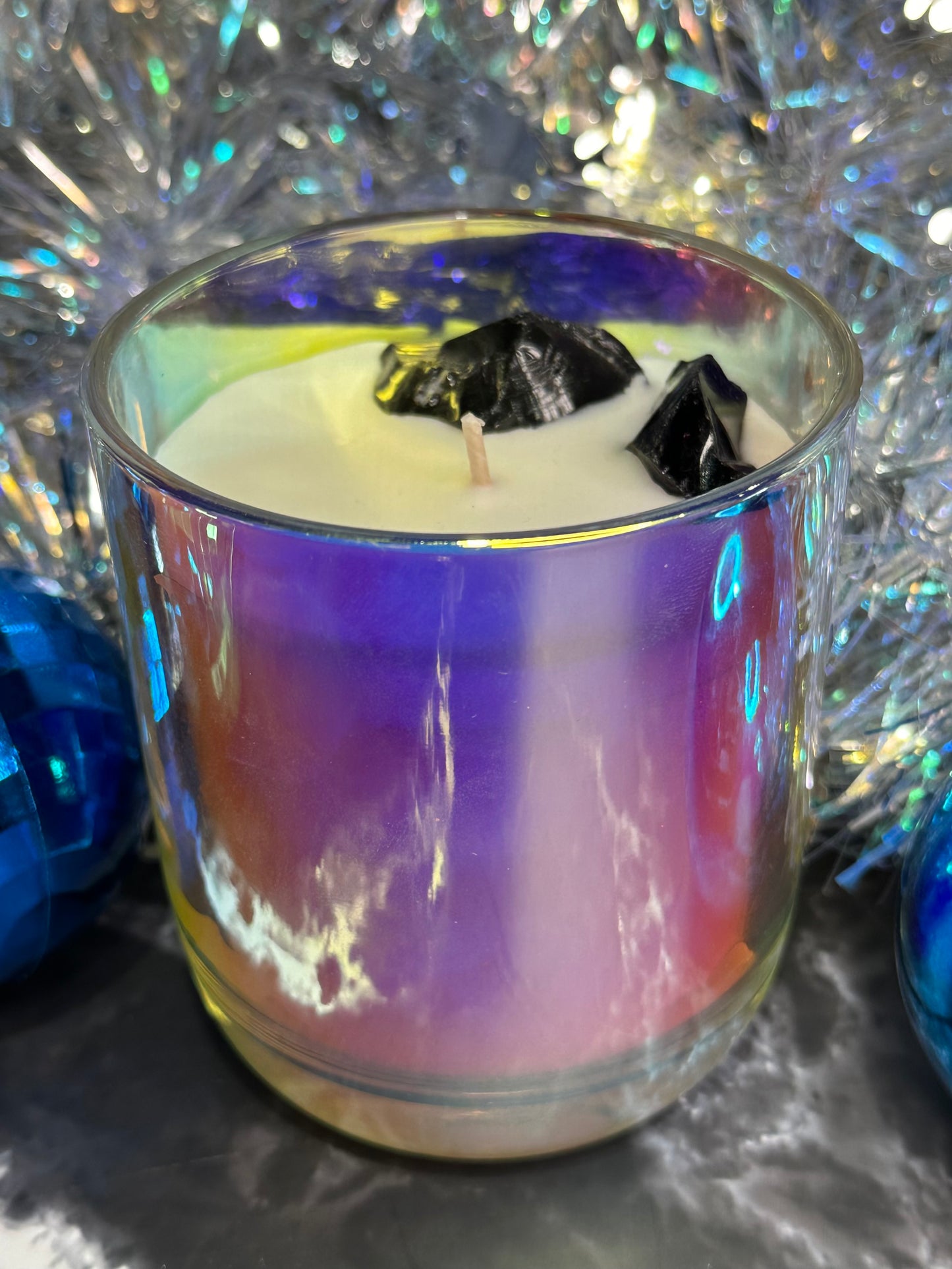 FULL MOON - crystal stone soy candle