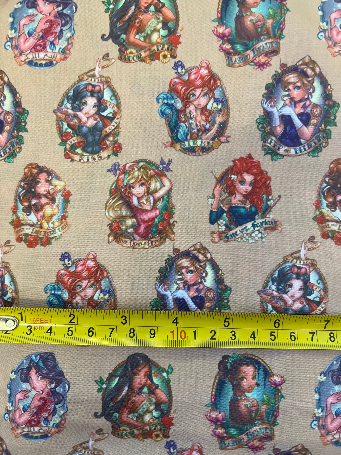 PRINCESS POWER - Polycotton Fabric from Japan