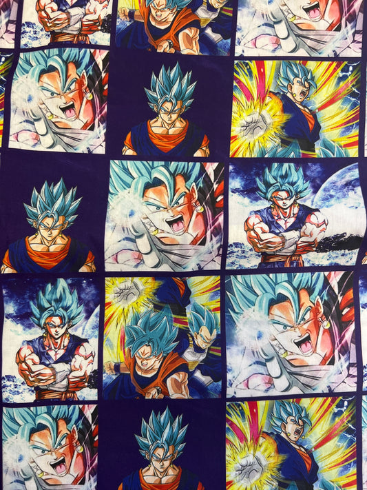 SUPER SAIYAN - Polycotton Fabric from Japan