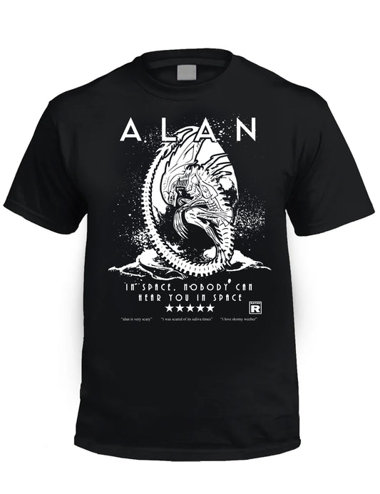 ALAN - IN SPACE NO ONE CAN HEAR YOU alien Horror T-Shirt