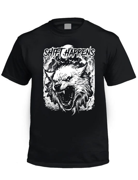 SHIFT HAPPENS - WEREWOLF Horror T-Shirt