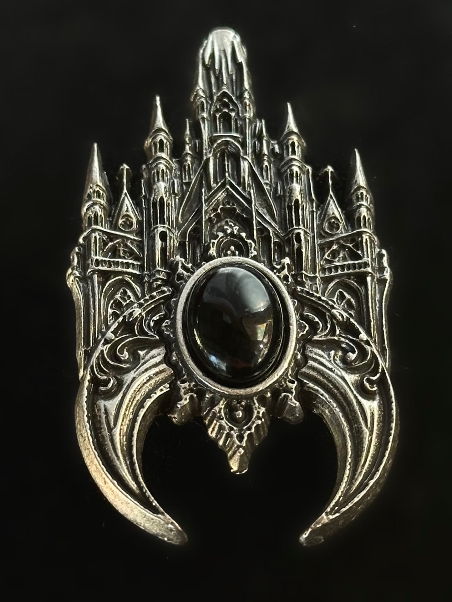 CATHEDRAL WINDOW - Mother of Hades Romantacy Bow & Brooch