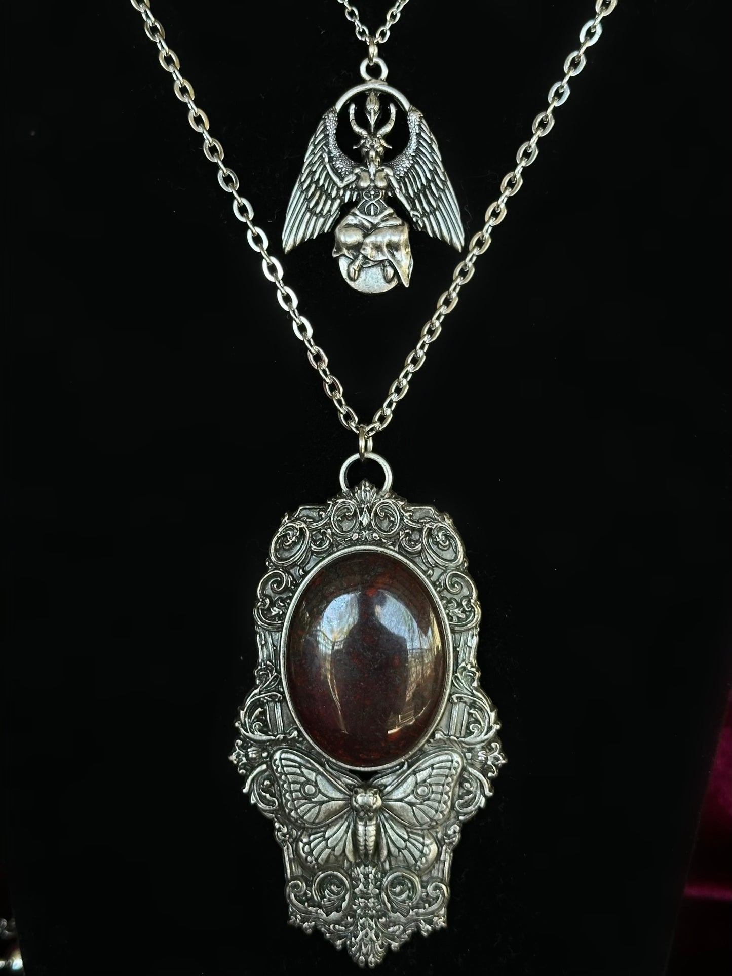 THE RETURN OF BAPHOMET RISING - Mother of Hades Mini Original Necklace