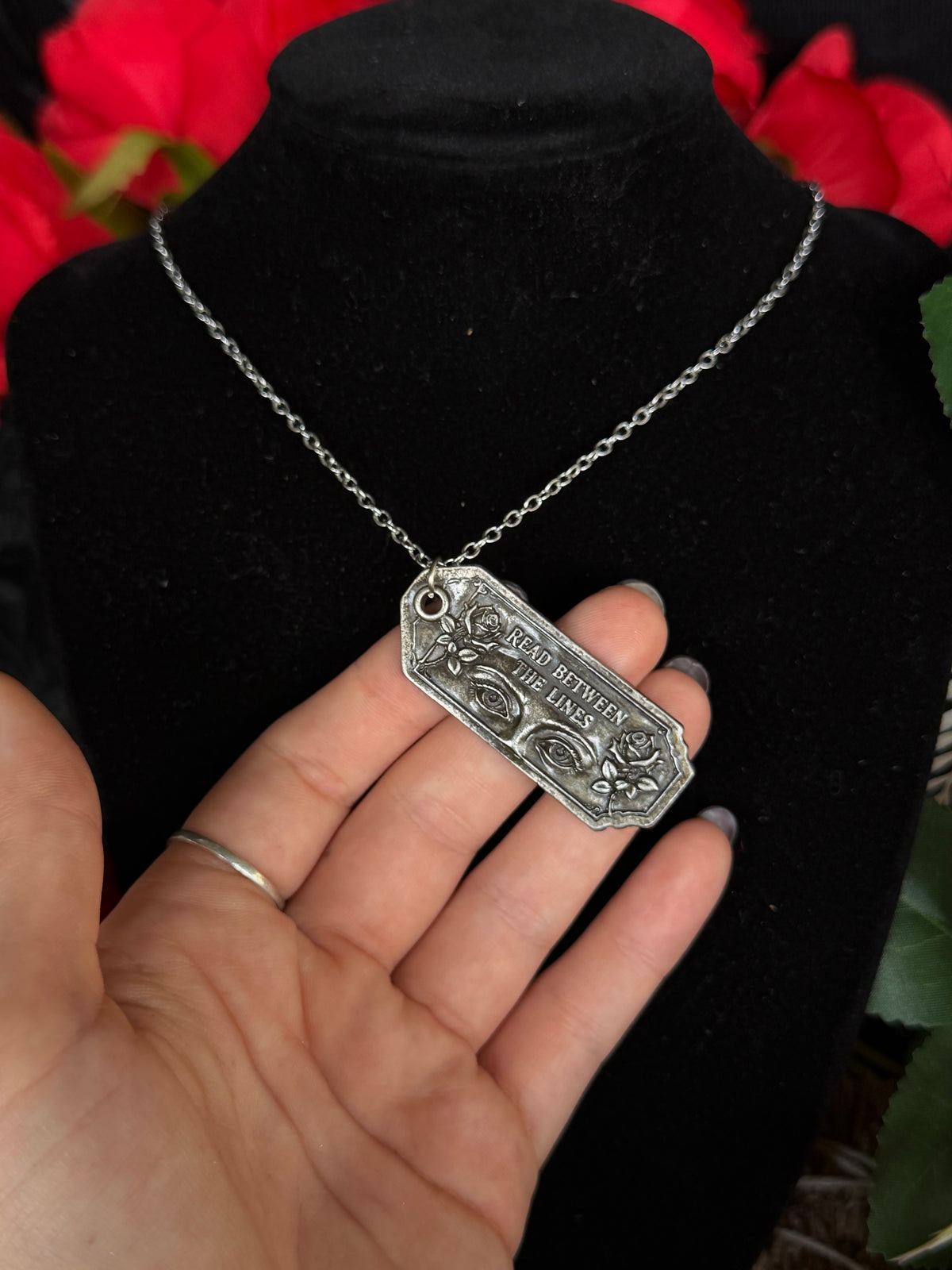 HIDING IN PLAIN SIGHT - Mother of Hades Tag Necklace