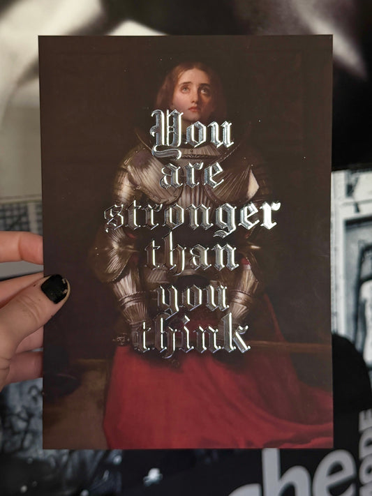 YOU ARE STRONGER THAN YOU THINK - A5 Satin Holographic print