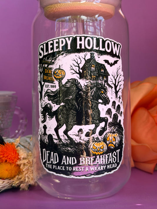 SLEEPY HOLLOW - Glass Latte Drink Cup