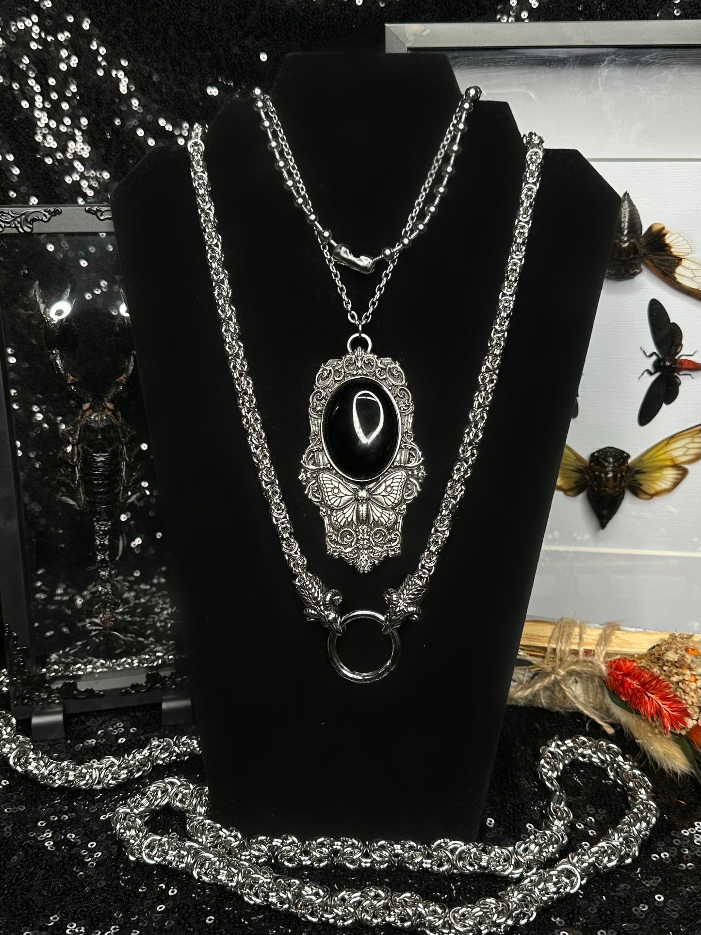 SACRIFICIAL RAM Mother of Hades Chainmail Necklace