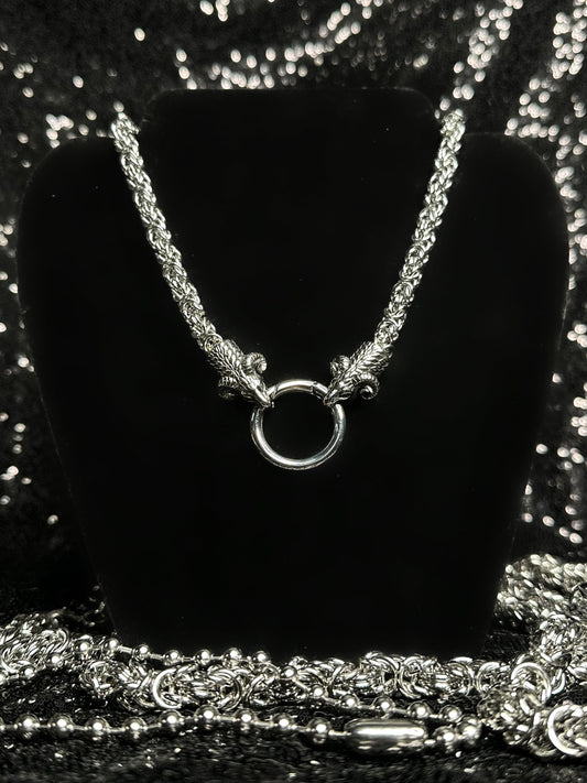 SACRIFICIAL RAM Mother of Hades Chainmail Necklace