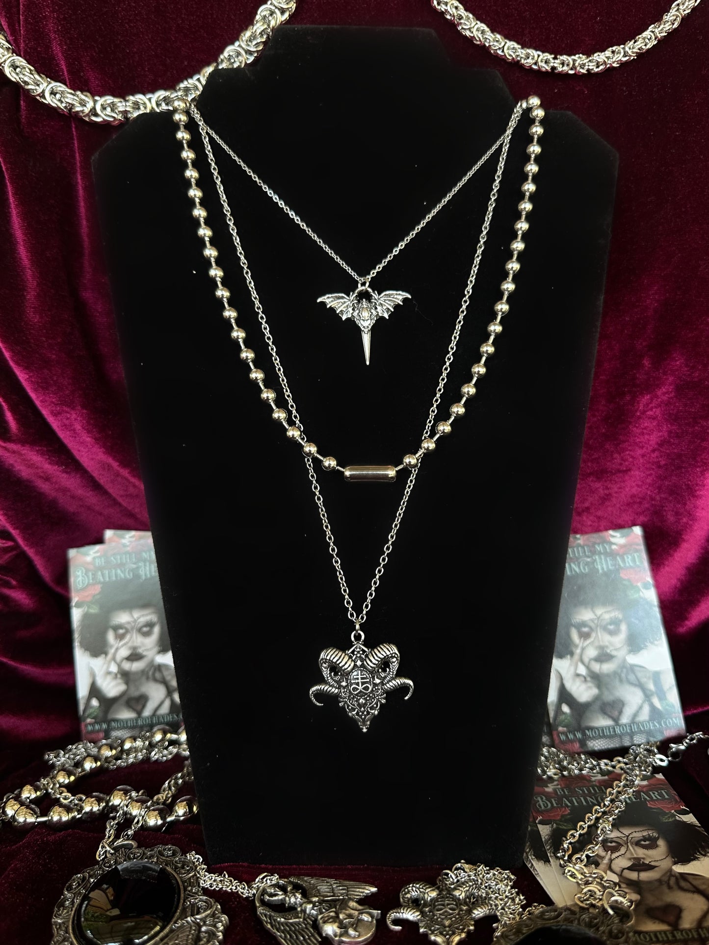 THE RETURN OF THE DARK ARTS ANKH- Mother of Hades Mini Original Necklace