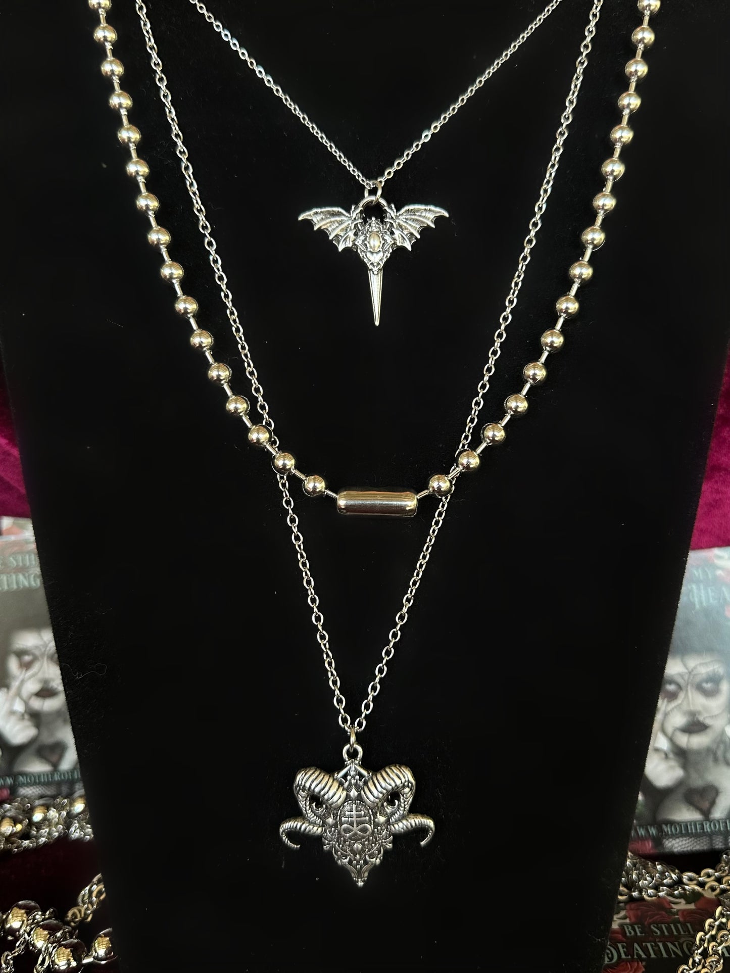 THE RETURN OF THE DARK ARTS ANKH- Mother of Hades Mini Original Necklace