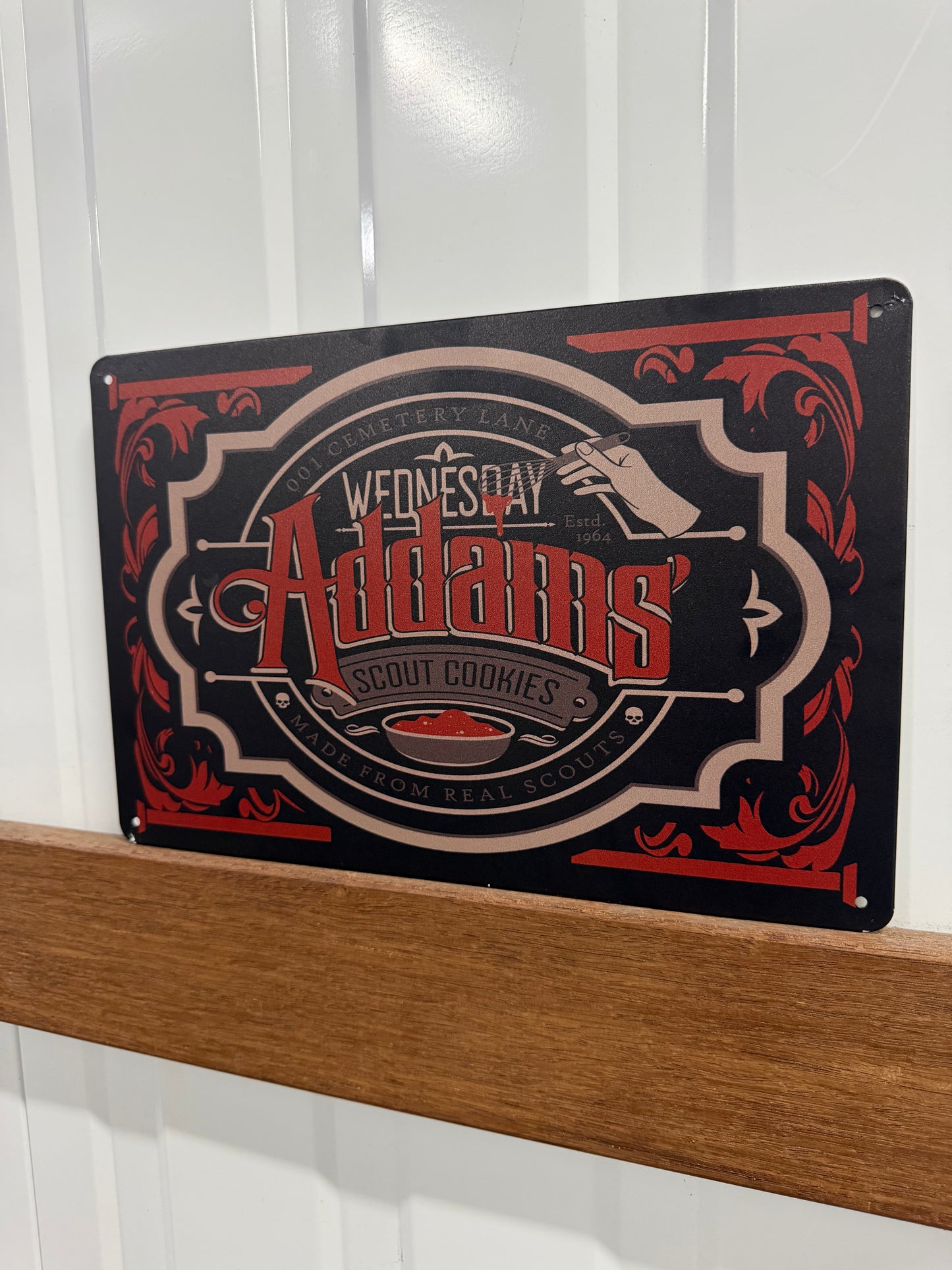 WEDNESDAY’S GIRL SCOUT COOKIES - Tin Sign