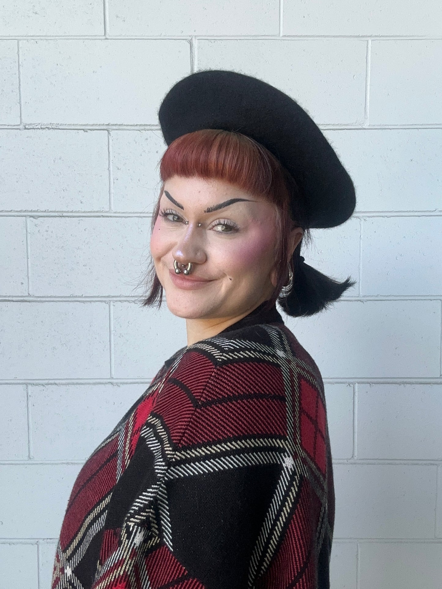 LIVE LAUGH LUCIFER BERET - Black Lucifer Beret