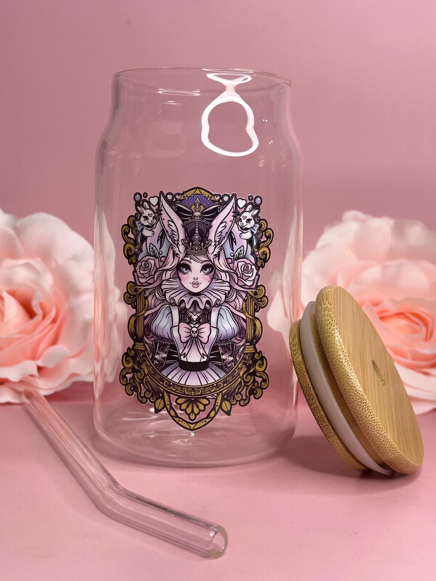 MAGICAL ALICE - Glass Latte Drink Cup