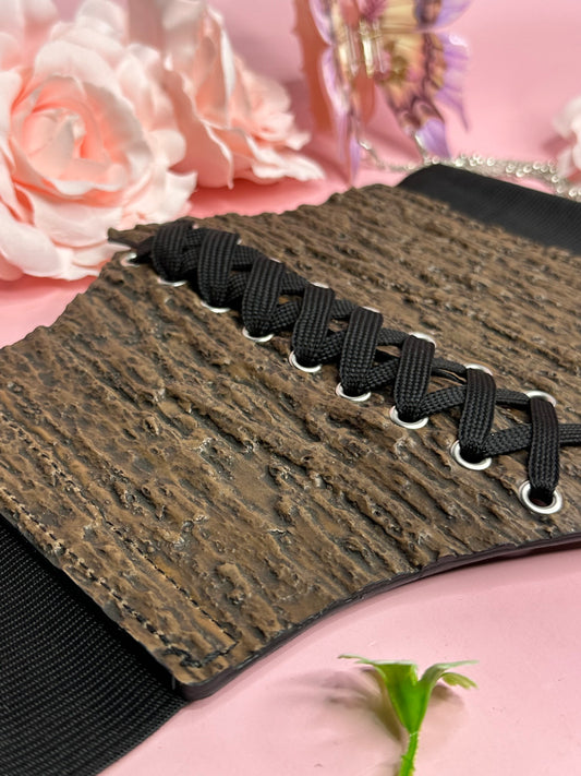 TREE OF LIFE - Faux bark corset belt