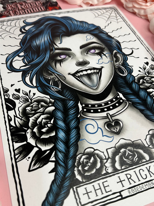 THE TRICKSTER - ROSE DEMON A4 print