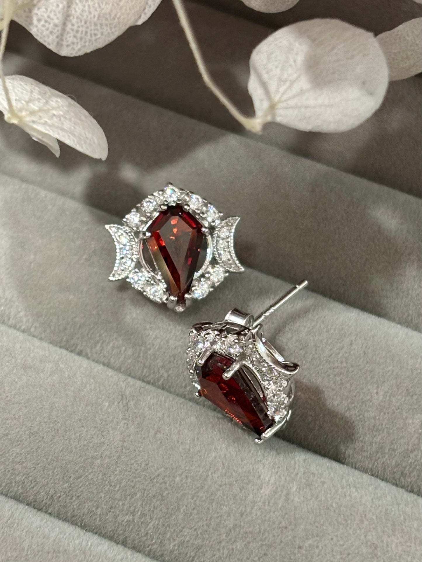 Till Death - 925 silver Coffin Earrings