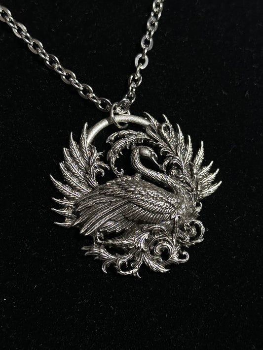 BLACK SWAN - Mother of Hades NIGHT GARDEN Necklace