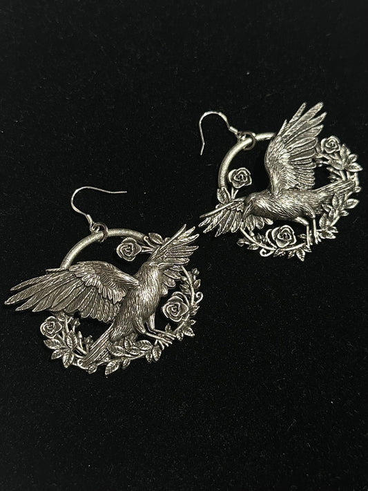 A MURDER IN THE ROSES -  Mother of Hades NIGHT GARDENEarrings