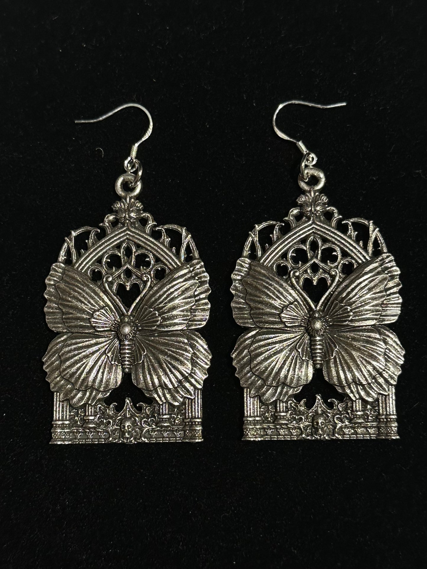 A NEW DAY BLOOMS -  Mother of Hades NIGHT GARDEN Earrings