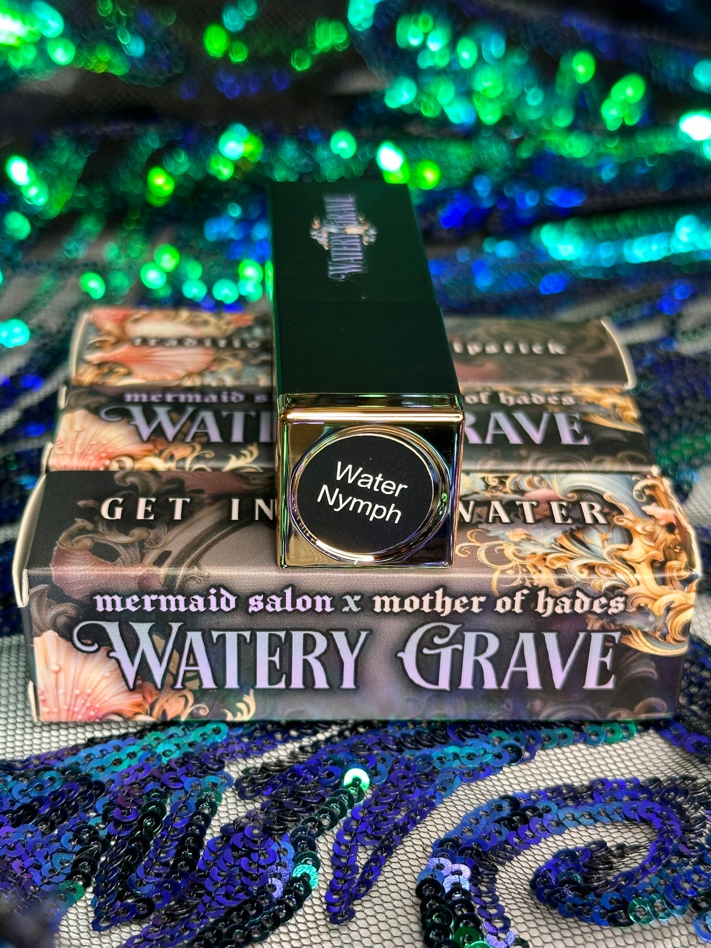 WATER NYMPH - Mother of Hades Watery Grave Traditional Cream Velvet Lipstick