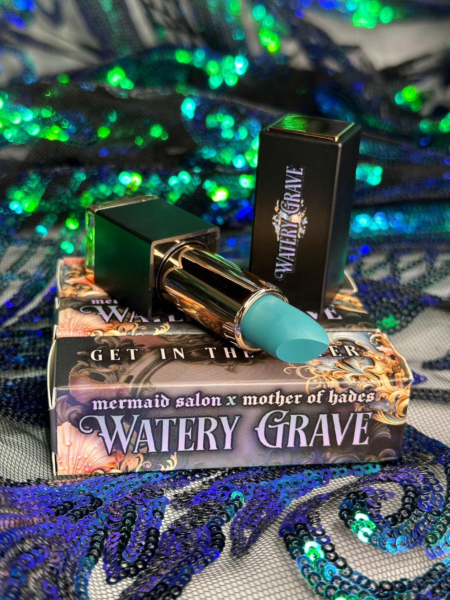 WATER NYMPH - Mother of Hades Watery Grave Traditional Cream Velvet Lipstick