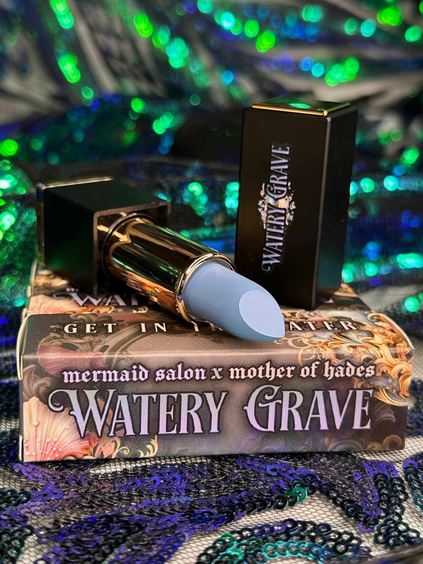 SHALLOW WATERS - Mother of Hades Watery Grave Traditional Cream Velvet Lipstick