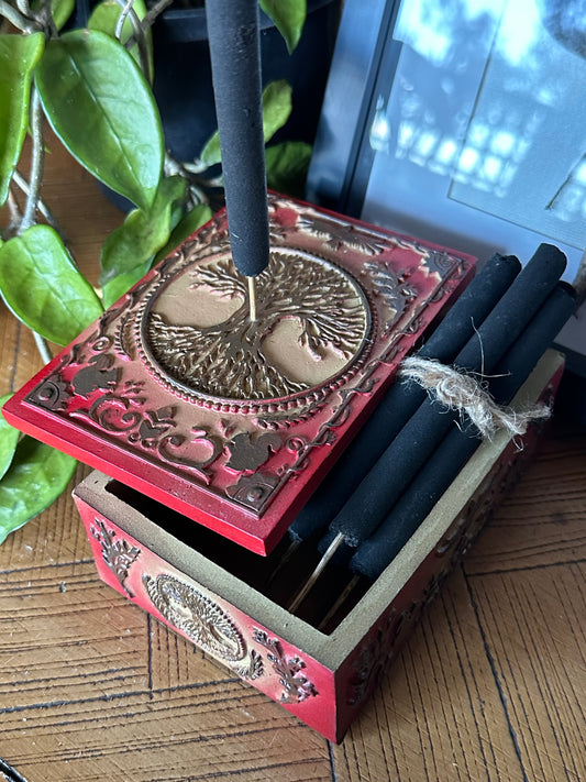 TREE OF LIFE TAROT BOX WITH INCENSE