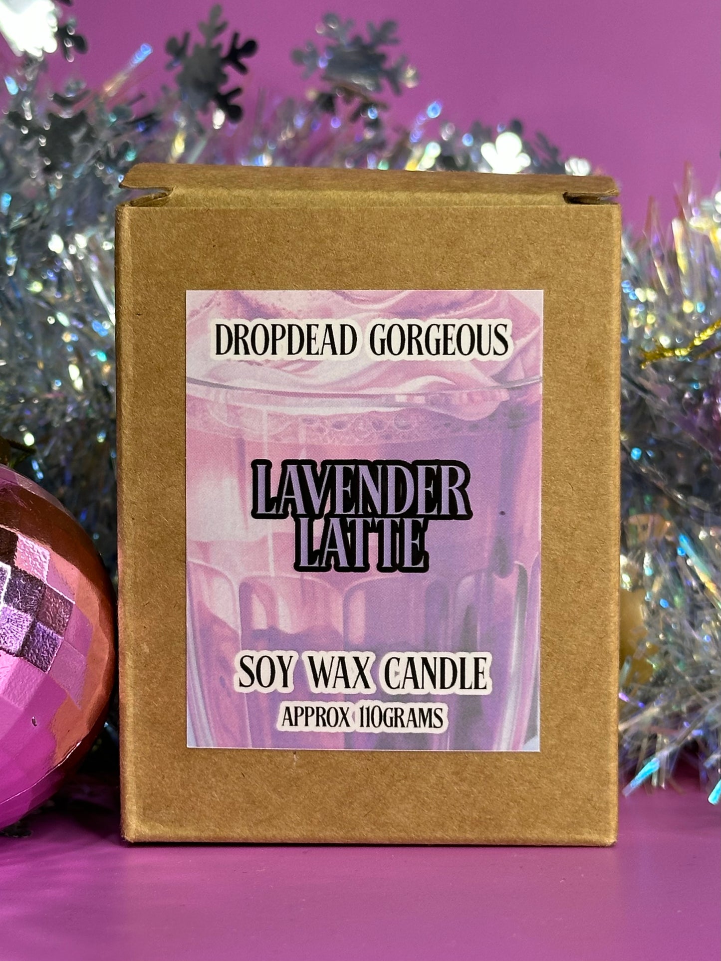 LAVENDER LATTE -  soy candle