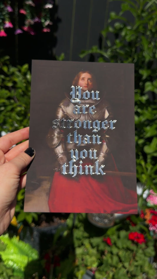 YOU ARE STRONGER THAN YOU THINK - A5 Satin Holographic print