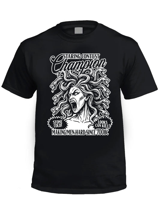 STARING CONTEST CHAMPION -  Medusa T-Shirt PREORDER