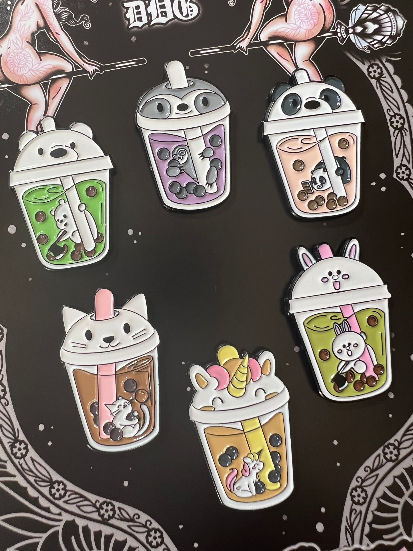 BUBBLE TEA GANG - Enamel Pin Set