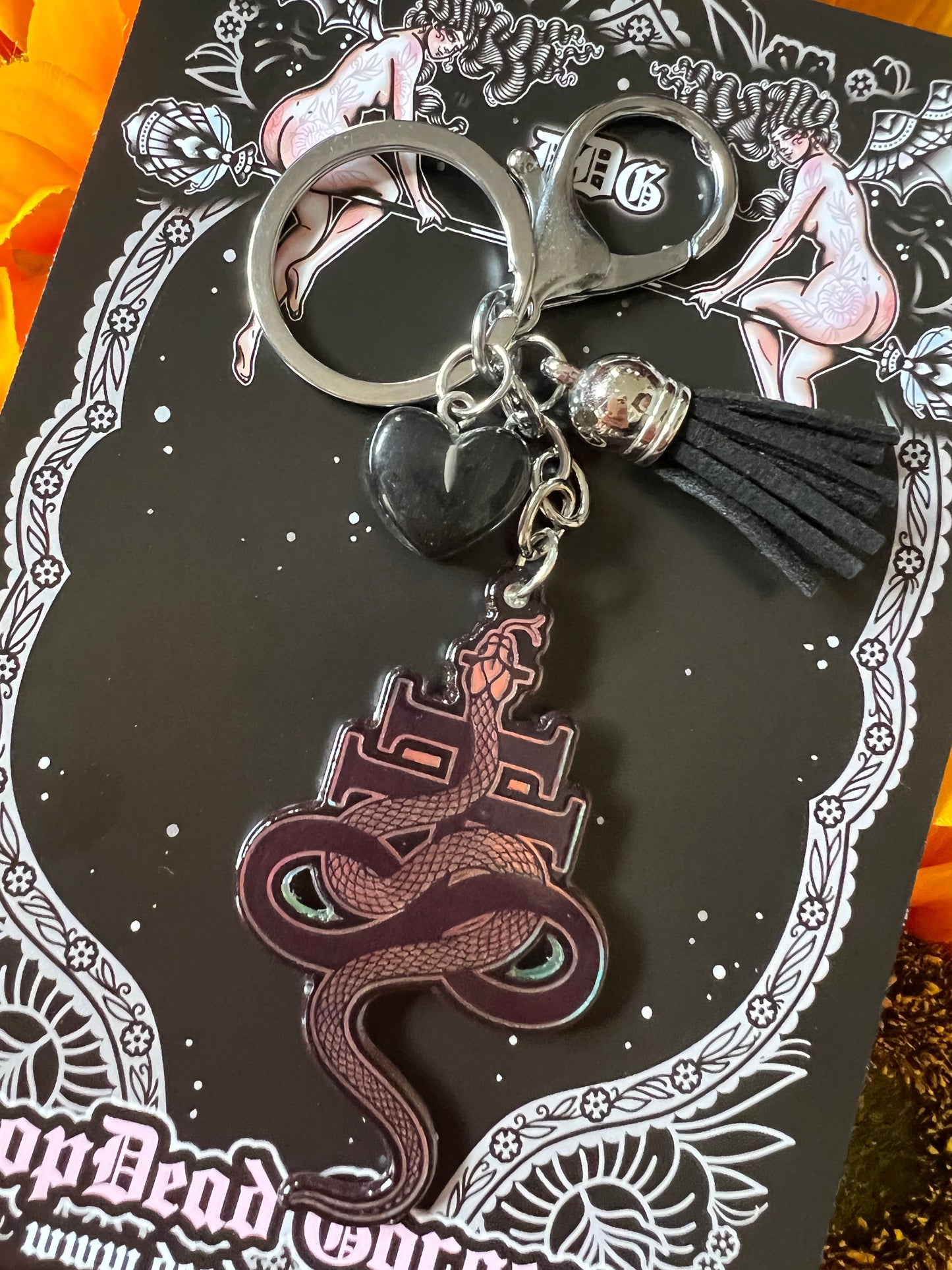 SNAKE SIGIL - Charm Keychain